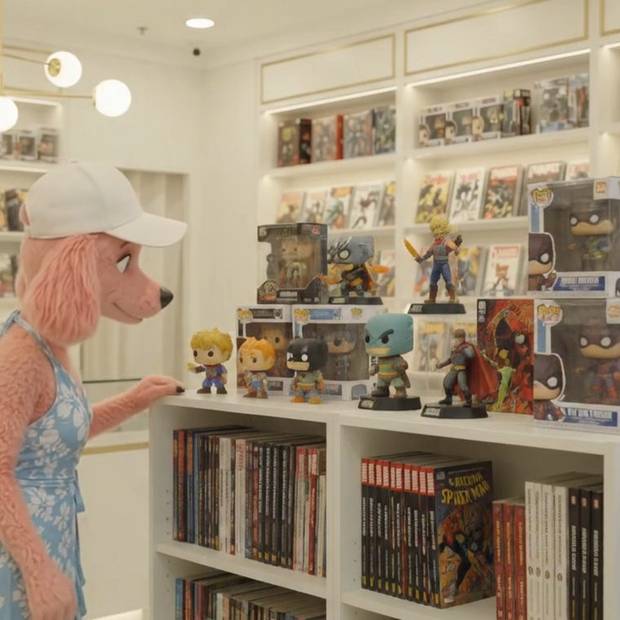 Ipo browsing the shelves