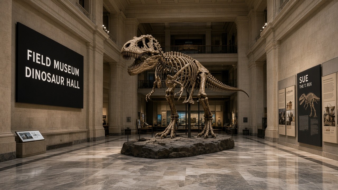 Field Museum Chicago dinosaur hall wing
